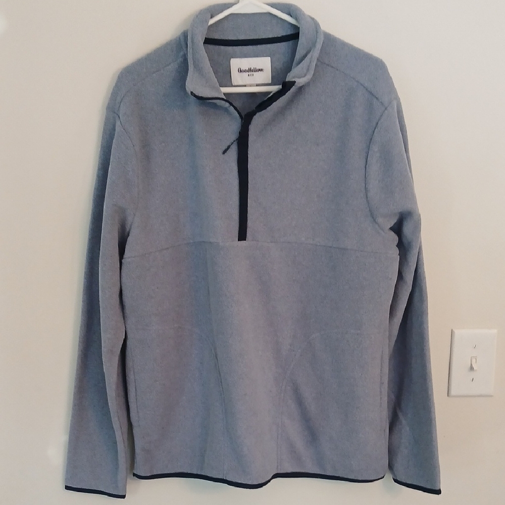 Goodfellow & Co Men's Light Gray Zip-Up Sweater